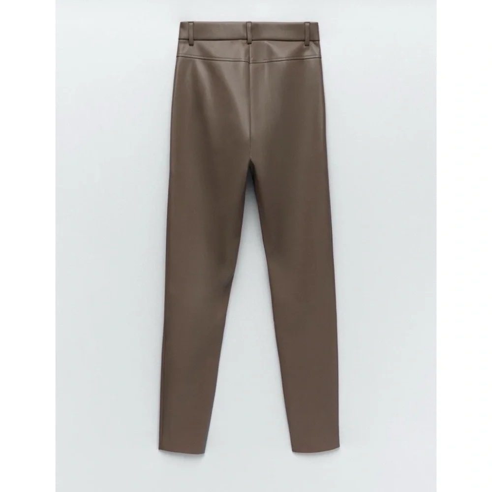 Zara Faux Leather Leggings - Picture 3 of 6